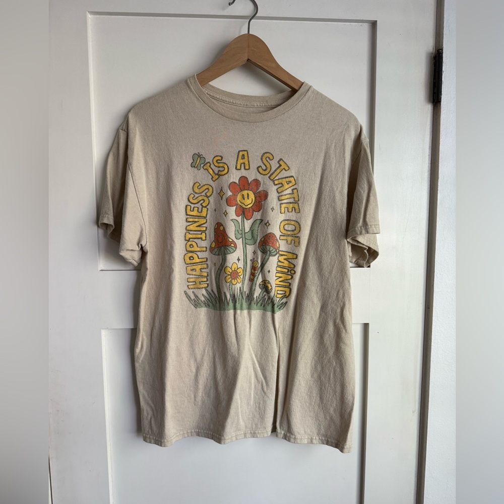 Happiness is a state of mind t shirt